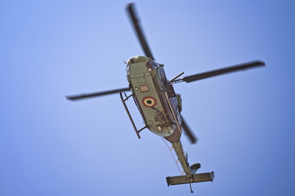 HAL Dhruv In Action At AeroIndia 2017
